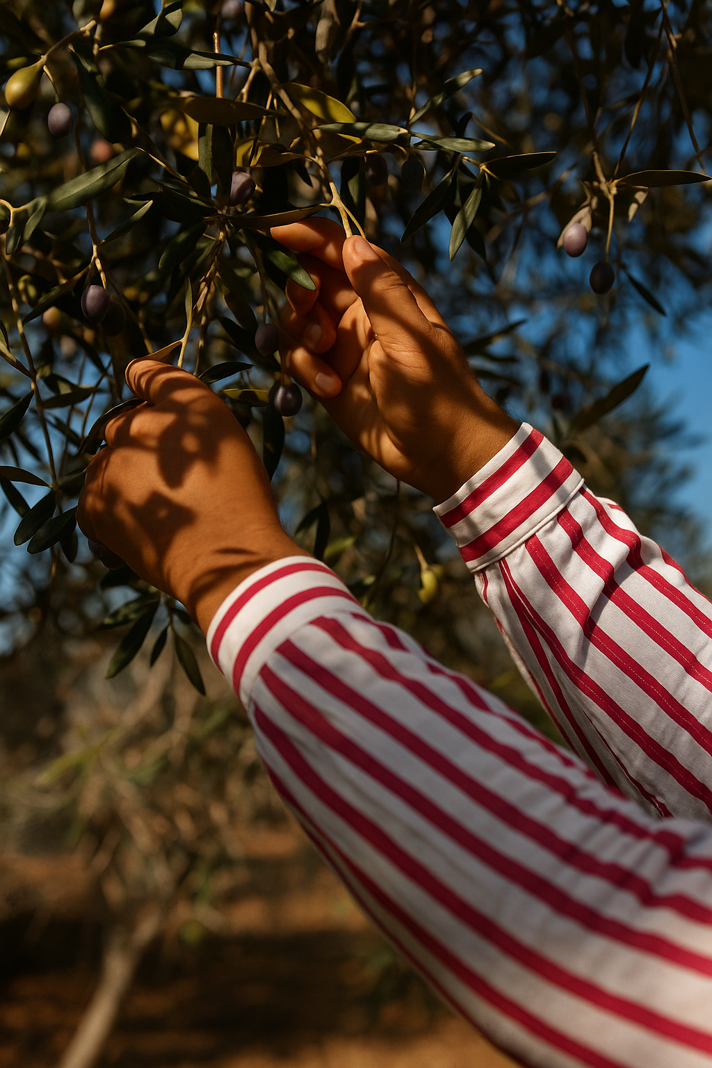 Olive trees and bottling unit